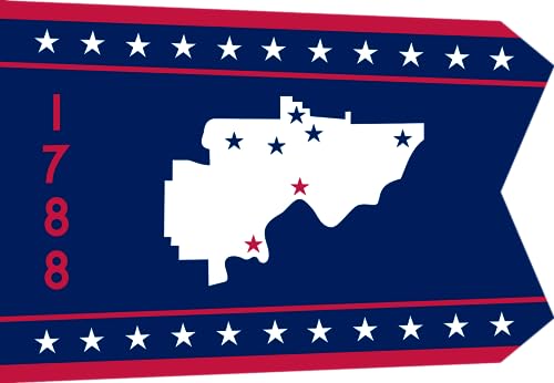 Drapeau Washington County Ohio en maille haute résistance pour mât - 2