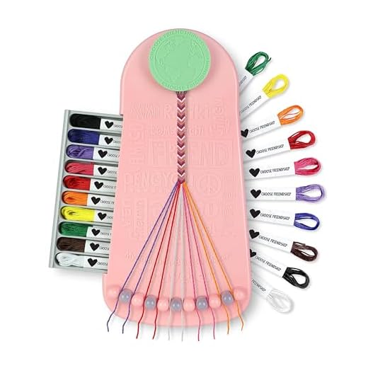 Choose Friendship, My Friendship Bracelet Maker®, 20 Pre-Cut Threads - Makes Up to 8 Bracelets (Craft Kit, Kids Jewelry Kit, Gifts for Girls 8-12)