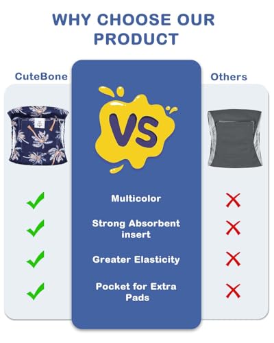 Image of CuteBone Dog Diapers Male 4 Pack Puppy Wraps Reusable Doggie Belly Bands for Male Dogs Small Medium Large