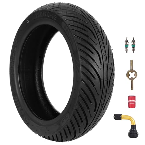 120/70-12 Scooter Tire - 120/70-12 Tubeless Tire for E-Bike, E-Moto, Scooter, Moped, E-Tricycle with 12