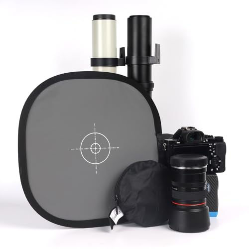 Yanuoda 18% Weißabgleich-Karte - Graukarte 30x30cm Klappbar, Tragbar mit Aufbewahrungsbeutel | Falttarget für DSLR/Spiegelos-Kameras