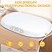 TIPRE Baby Scale for Weighing, 55 lb/0.01 lb Digital Infant Scale for Weighted Feeds with Height Measuring Tape Weight Comparison Hold Function, Pet Scale for Cats/Dogs, LCD Display, Large Platform