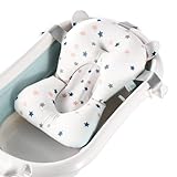 Baby Bath Tub Seat Cushion - Baby Sink Bath Cushion - Bathing Seat Support, Infant or Newborn Bath Pillow Support Mat - Comfort Bathtub Safety Seat Pad - Floating Tub Pillow for Babies or Infants