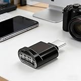 Dual USB-C & USB Card Reader for SD & TF Cards – High-Gloss Metallic Finish Capacity – Compatible with Laptops & More, Portable Data Transfer|Sleek Metallic Design