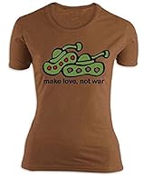 Tailored cut Women's Shirt – Material 100% Cotton Simultaneously make love not war The Anti-war motto – is an established John Lennon song Make Love Not War (German: make the love, do not War) has resulted in 1967 as slogan of hippies and a Antivietn...