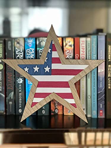 Givemojo 10X10 Star Shaped Wooden Photo Frame - Decorating Craft Frame With Star Shape #TOP2