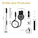 ASOFTY Motorrad USB Ladebuchse, Dual Port Typ-C & USB Kabel, 72W Motorrad-USB-Ladegerät mit Schalter und LED-Spannungsmesser, Wasserdicht Ladeadapter für Motorrad, Roller, Geländewagen