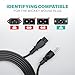 3 Prong Notebook Power Cord 125V 10ft Long Replacement Laptop Notebook 3 pin Charger Cable IEC320 C5 to NEMA 5-15P