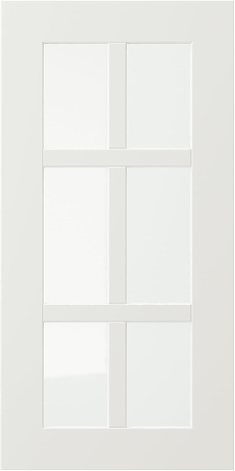STENSUND Glass door, white, 30x60 cm