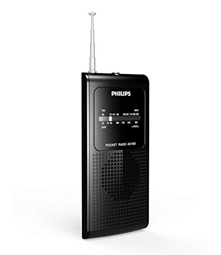 Rádio Portátil Philips AE1500X78 Preto FM/MW à Pilha
