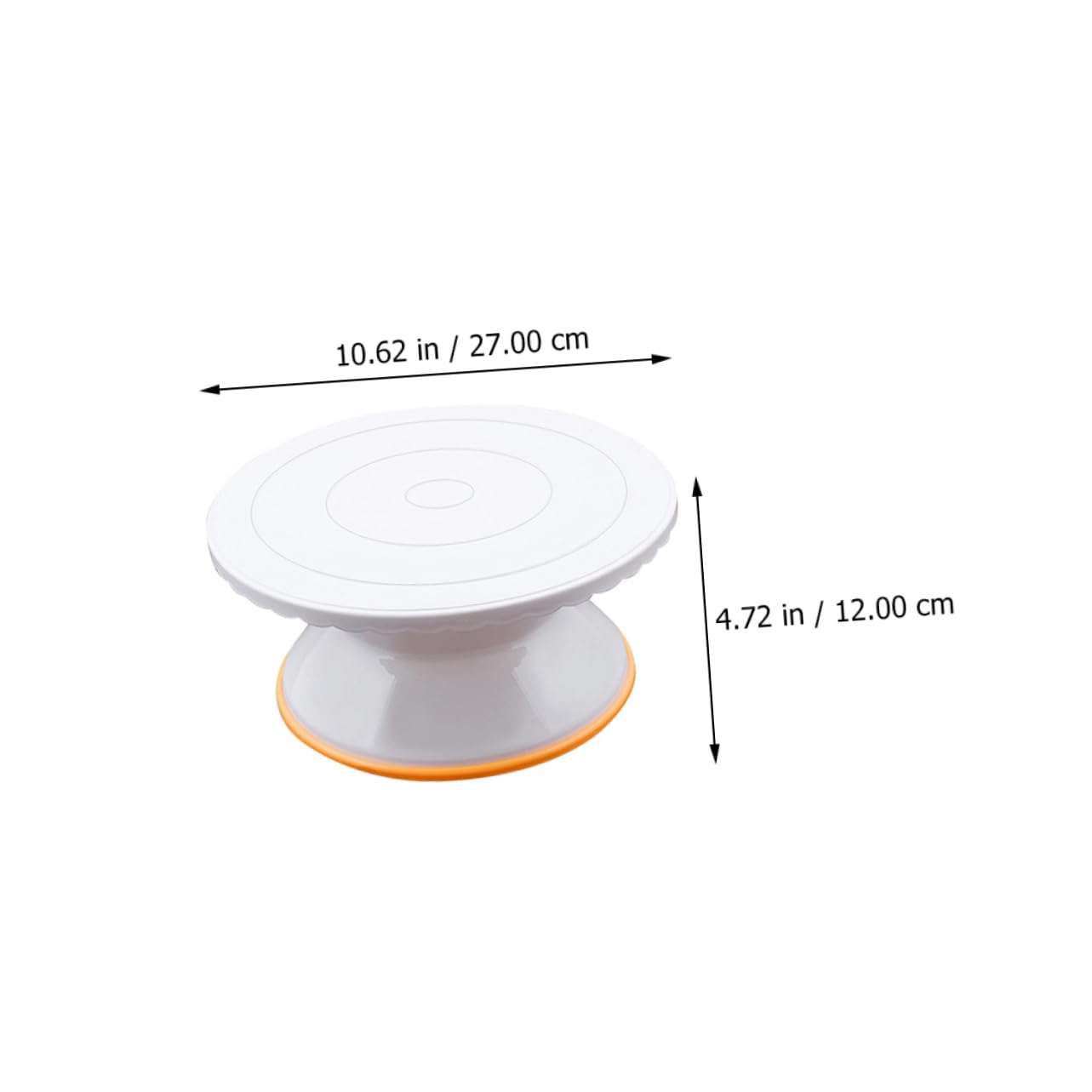 COLLBATH Plato Giratorio para Pasteles Bandeja Giratoria de Plástico Mesa de Trabajo Giratoria para Hornear Pasteles Suministros para Repostería para Hacer Tartas y Casa