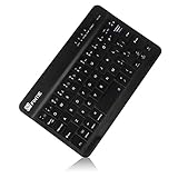 Fintie Ultrathin (4mm) Wireless Bluetooth Keyboard for iOS (Apple iPad Mini 4, iPad Mini 1/2/3) Function Keys for iOS, 7-Inch Black