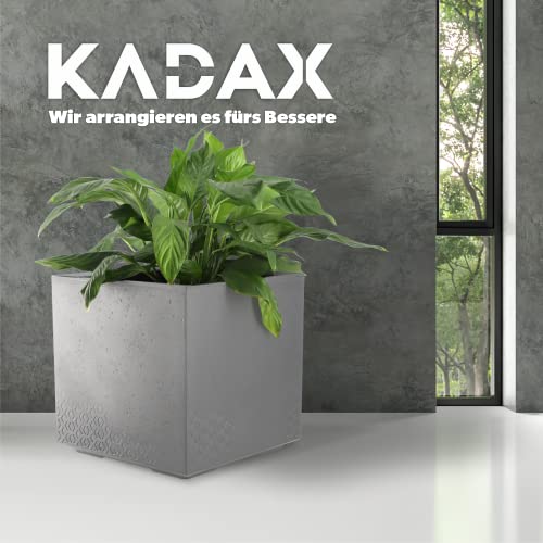 HEMOTON Pflanzen-Untersetzer Mit Rollen – Quadratisch, 29x29x10 Cm, Grau, Für Schwere Blumentöpfe