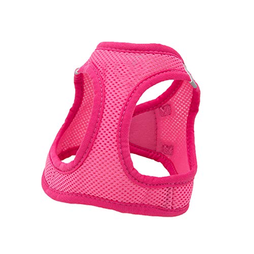 Dog Harness,Kitten and Puppy Universal Harness with Leash Set, Adjustable Reflective Soft Mesh Corduroy Small Dog Harnesses Outdoor Vest for Dogs No-Choke Easy Control(Pink,S)