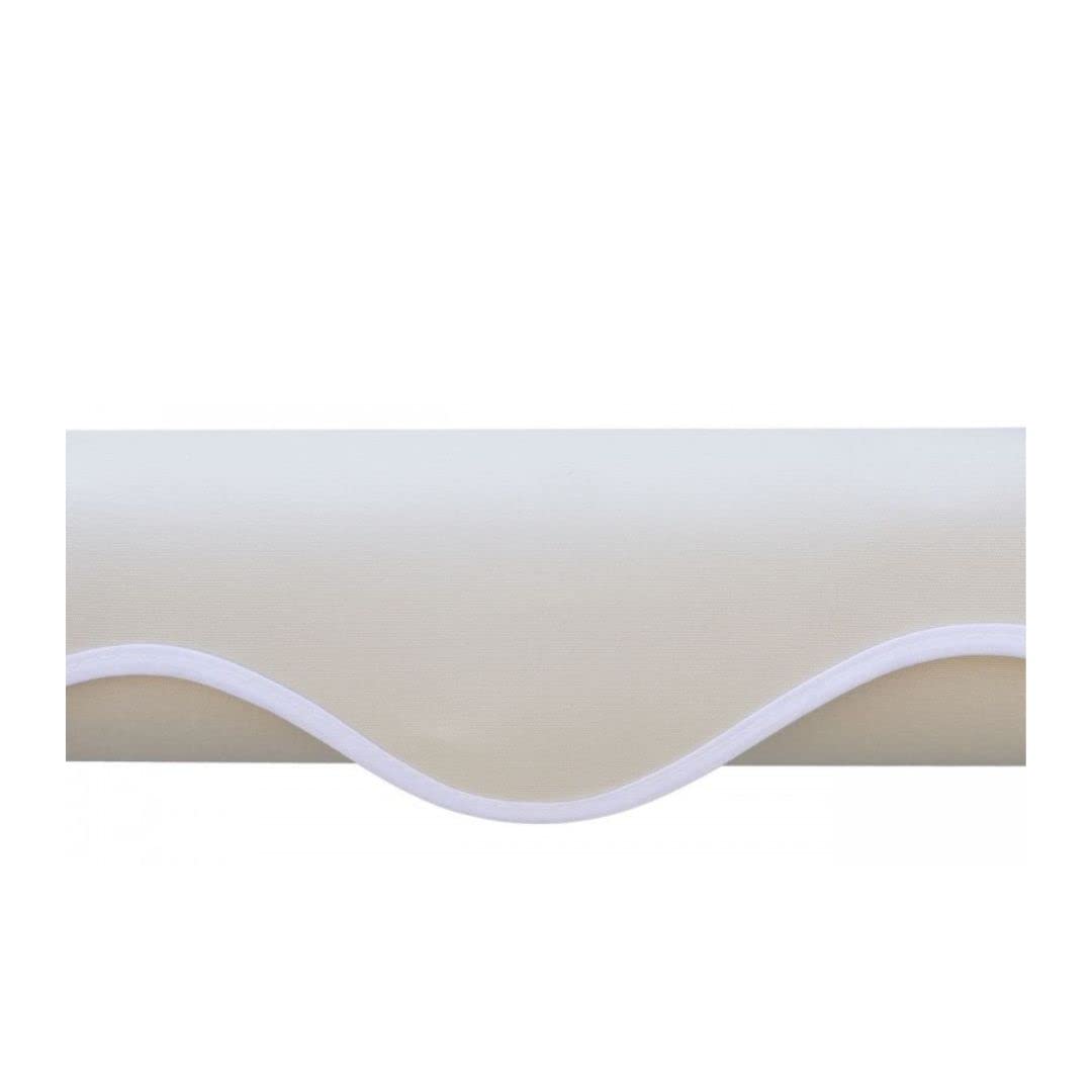 Tenda da sole a caduta 250x250 cm Beige, con braccetti e mantovana per balcone esterno, tessuto impermeabile 280gr/mq