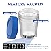 VivaGuard 15 Panel Multi-Drug Test Kit,at Home Drug Test Cup for All Drugs,Home Use Drug Test Kit Screening Cups for Urine,(AMP,BAR,BUP,BZO,COC,MDMA,MET,MOP丨OPI,MTD,OXY,PCP,THC,PPX,TCA,EDDP)-[5 Pack]