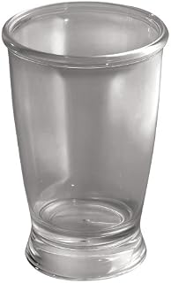 iDesign Franklin BPA-Free Plastic Bathroom Tumbler Cup - 3.5" x 4.25", Smoke