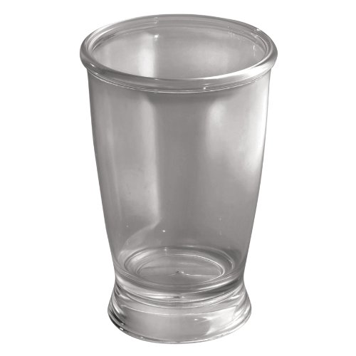 iDesign Franklin BPA-Free Plastic Bathroom Tumbler Cup - 3.5" x 4.25", Smoke