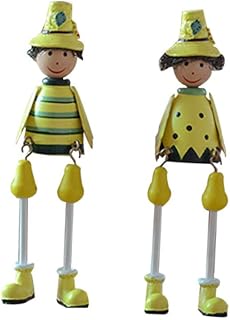 IMIKEYA 2 Peças Enfeite De Madeira Família Boneca De Madeira Família Girassol Enfeites De Família Pastoral Boneca De Madeira Enfeites De Madeira Casais Joias Miniture Decoração Amantes