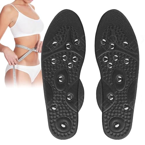 Plantillas Magnéticas para Adelgazar, Plantillas de Acupresión Adelgazantes, Plantillas Adelgazar Magneticas, Plantillas Magnéticas de Masaje De Acupresión para Hombre y Mujer(Size:1 pair,Color:S 35-4