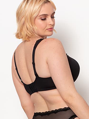 Smart & Sexy Women's Perfect Demi T-Shirt Bra, Black Hue (Micro), 34Ddd #TOP4