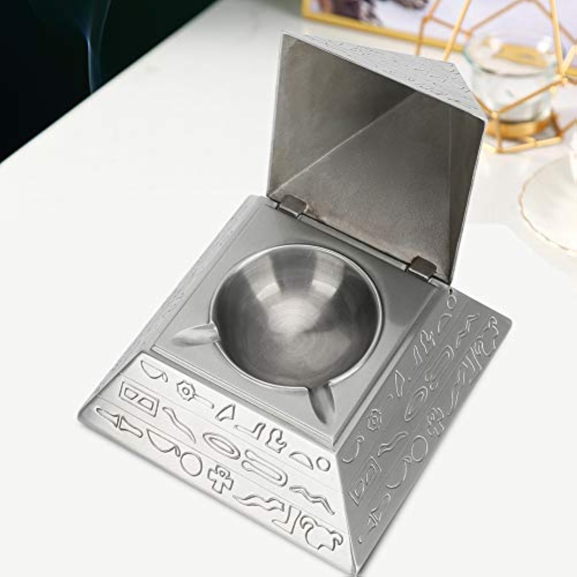 Egyptian Pyramids Shape Durable Office Ashtray