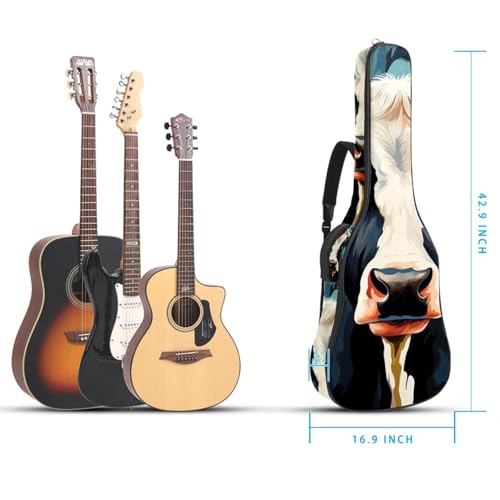 Sac à dos pour guitare acoustique nomade 101,6 cm au design vache coloré