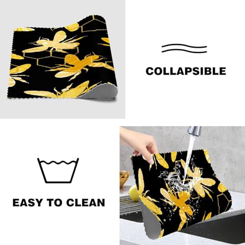 Sets de table de cuisine Golden Bumbee pour une décoration de table chaleureuse