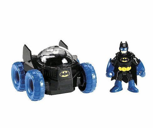 Fisher-Price Imaginext DC Super Friends Gotham City Collection Batman and Moon Rover Action Figure Set