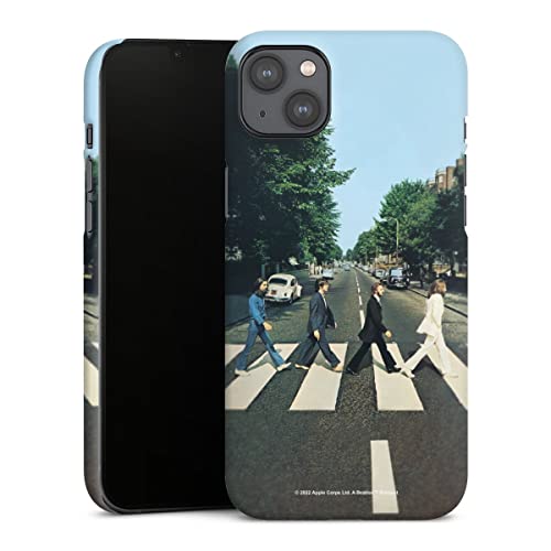 DeinDesign Coque Compatible avec Apple iPhone 14 Plus Étui Housse Abbey Road The Beatles Musique - Les Beatles, Paul McCartney, John Lennon, RIngo Starr, George Harrison DeinDesign Coque Compatible avec Apple iPhone 14 Plus Étui Housse Abbey Road The Beatles Musique