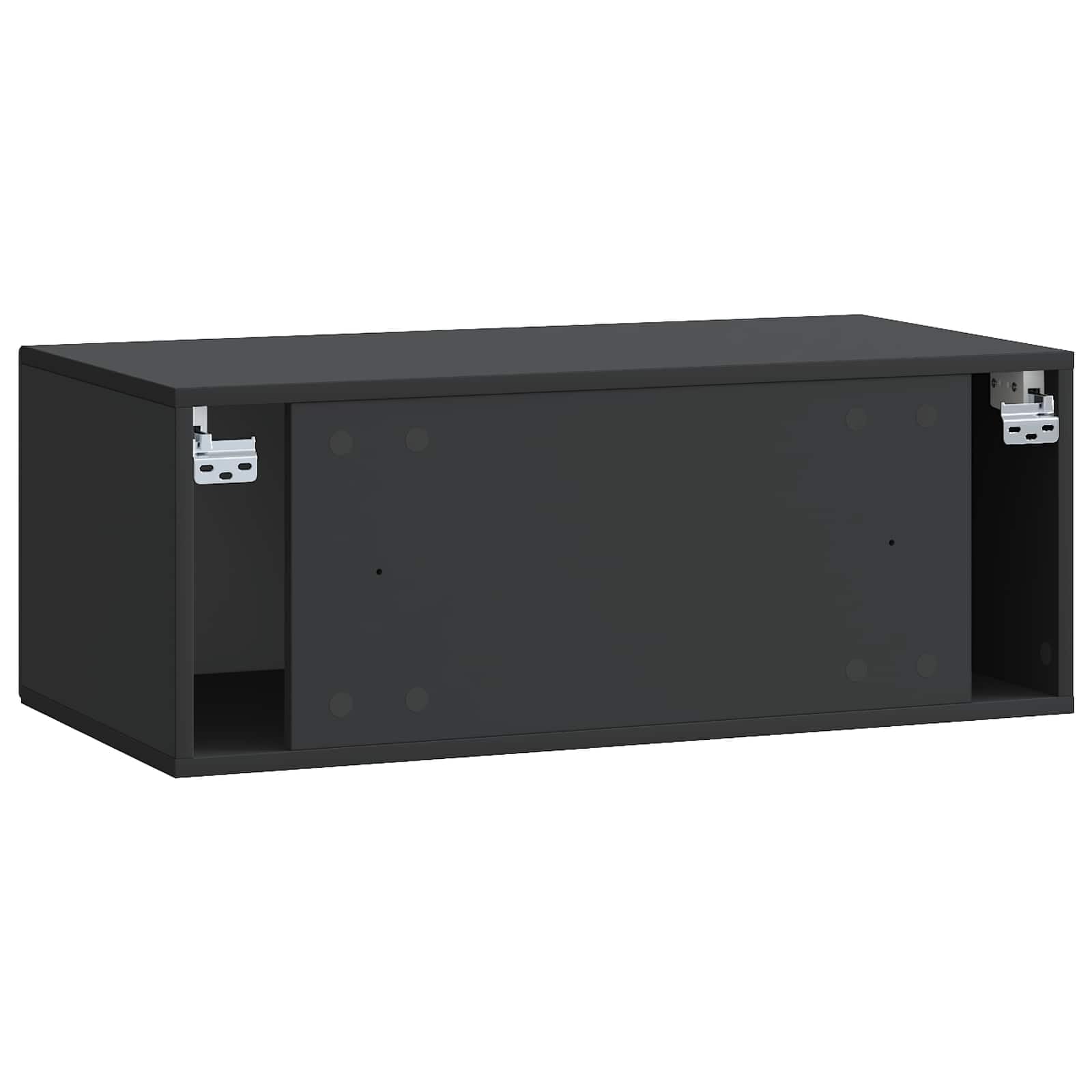 Mobile TV da parete, 78,5 x 41 x 30 cm, colore nero