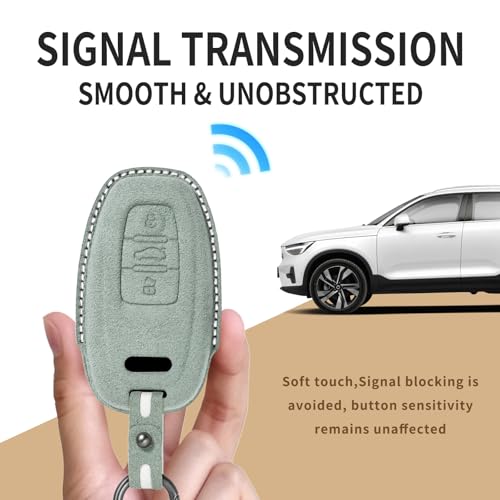Étui de clé en daim pour Audi Q5 Q8 évitant les rayures du boîtier Keyless Go