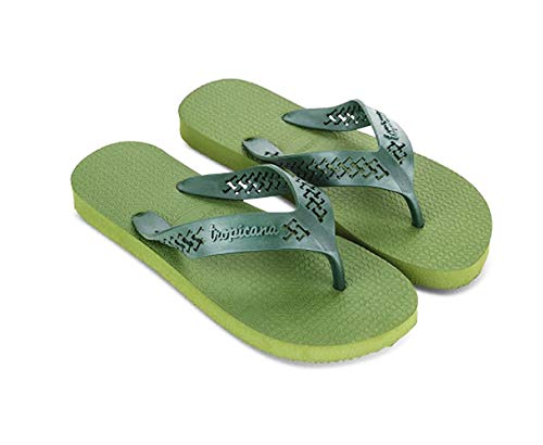 Tropicana Male Sturdy Lightweight Stylish Sport Flip-Flops, Available in 6 Colors (Army, 10)