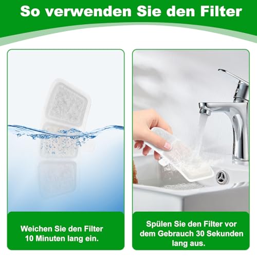 Fontanna dla kotów, 20 sztuk, filtry do fontanny dla kotów Oneisall PW04, 3,5 l, fontanna do picia dla kotów, stal nierdzewna, 10 filtrów zapasowych dla zwierząt domowych z 10 filtrami piankowymi