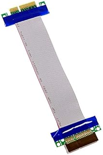 PCI Express (PCI-E) 4X Riser Extender Extension Cable for 1U 2U Small Case Flex Flexible Cable PCIe 4X Extender Ribbon for Graphics Card GPU,Network Controller NIC