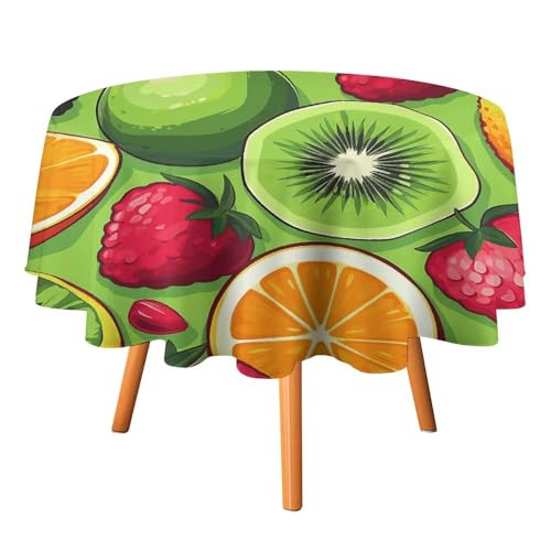 Nappe ronde lavable antitache pour table de Noël 177cm