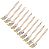 KOTARBAU® - Set di 10 pennelli per radiatori 25 mm, pennello angolare da vernice per legno e punti difficili da raggiungere