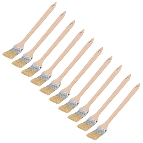 KOTARBAU® - Set di 10 pennelli per radiatori 25 mm, pennello angolare da vernice per legno e punti difficili da raggiungere
