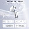 Wireless Earbuds, Bluetooth 5.4 Earphones HiFi Stereo, 14mm Drivers with Big Bass, 40H Bluetooth Headphones with 4 ENC Noise Cancelling Mic, IP7 Waterproof Ear Buds Comfortable Fast Charging Silver #5