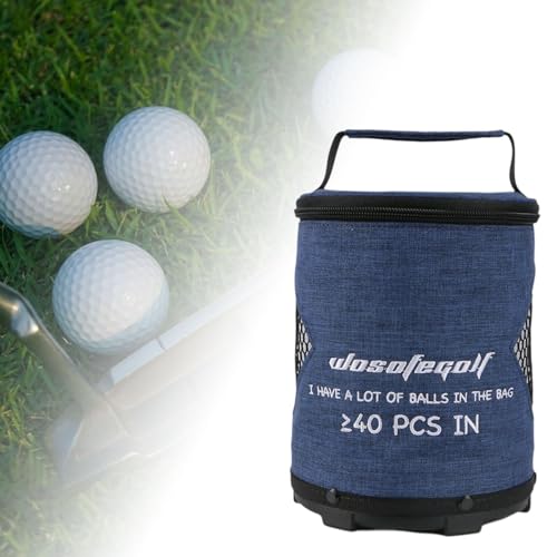 Bolsa para guardar bolas de golf de PVC azul para evitar pérdidas en el campo 4