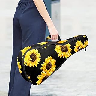 Housse pour ukulélé avec motif tournesol jaune de 10 mm d’épaisseur – Rembourrage en éponge de 53,3 cm – Avec sangles… - Les Beatles, Paul McCartney, John Lennon, RIngo Starr, George Harrison Housse pour ukulélé avec motif tournesol jaune de 10 mm d'épaisseur - Rembourrage en éponge de 53,3 cm - Avec sangles… – Image 6