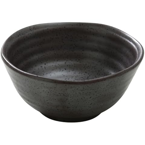 Yanco Diamond Black Miso Soup Bowl Cover