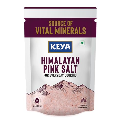 Image of Keya Himalayan Pink Salt 1kg | Mineral rich Salt for Healthy Cooking | Sendha Namak for Healthy Life | Mineral Rich Salt | Low Sodium | Packed with 84 Minerals