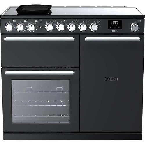 Image of Rangemaster Nexus 100cm Induction Charcoal Black/Chrome