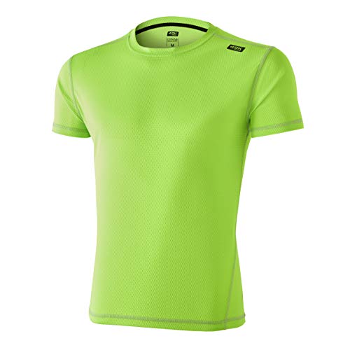 42K RUNNING - T-shirt technique 42 K Lunar manches courtes,S,Vert Fluo Cover