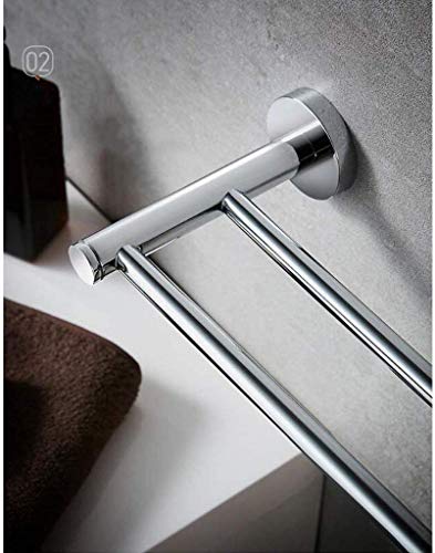 Porte-serviettes mural chrome contre le manque de rangement - 4