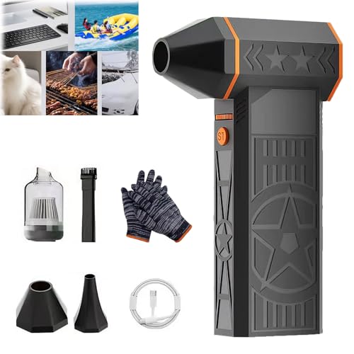 Spazzaneve termico da 5000 W, portatile per auto, regolabile, tecnologia a turbina efficiente, per sbrinamento parabrezza dell'auto, rimozione della neve (senza kit di pulizia)