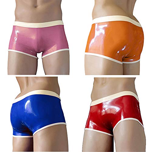 Boxer sexy pour homme en latex rose pour pimenter vos soirées intimes en duo taille M BC69