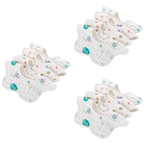 Zerodeko 12 Piezas Baberos Toalla De Saliva Babero Para Bebé Babero Para Niño Babero Babero Paño Para Eructar Bebé Paño Para Eructar Babero Para La Dentición Del Bebé Babero De Algodón