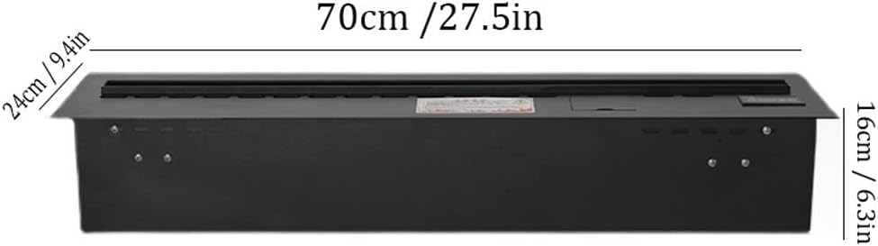 Fireplace Water Vapor Electric Fireplace Stove Electric Fireplace 3D Atomized Fireplaces Embedded Water Vapor Fireplace Modern Ntelligent Ultra-Thin Simulation Flame Decoratio-A